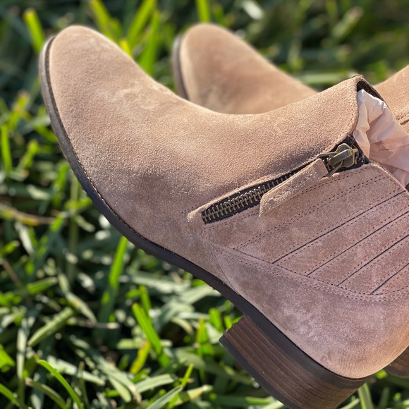 PAUL GREEN🍂🍁Natalie Taupe suede leather booties 7.5 - Picture 7 of 14
